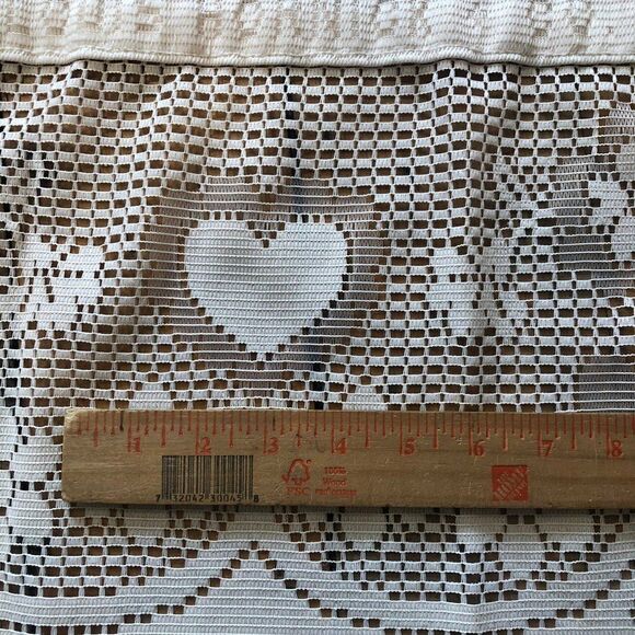 Vintage Country Louie Hornick Lace Window Valance 1988 54" x 12" - Picture 4 of 5